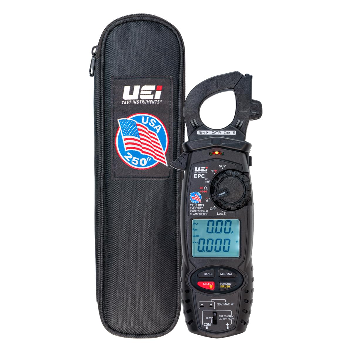 UEi EPCCOMBO TRMS AC Clamp Meter with ATTPC4 Pipe Clamp