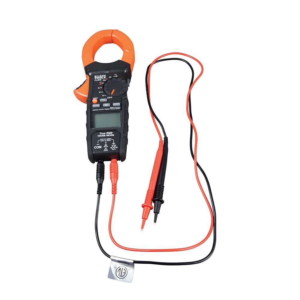 Klein Tools CL900 Digital Clamp Meter, 2000A AC/DC Auto Ranging