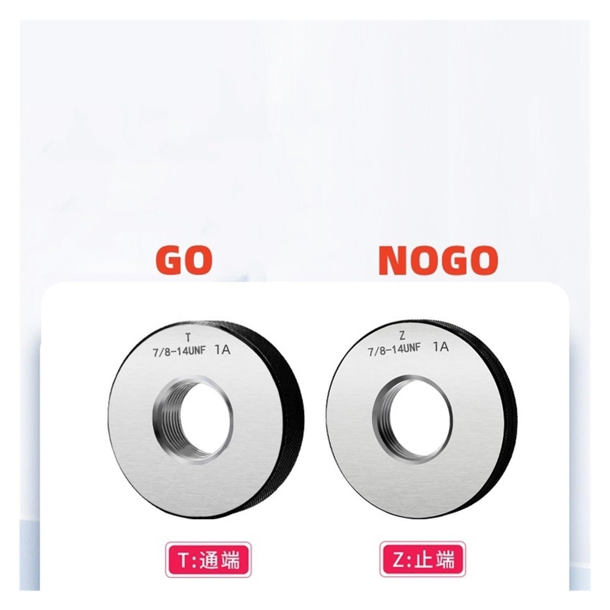 1 Set of 1A Precision fine Tooth Ring Gauge UNC UNF UNS UNEF 2-56 10-32 1/4 6/15 3/8(3I4-10 UNC1A T Z)