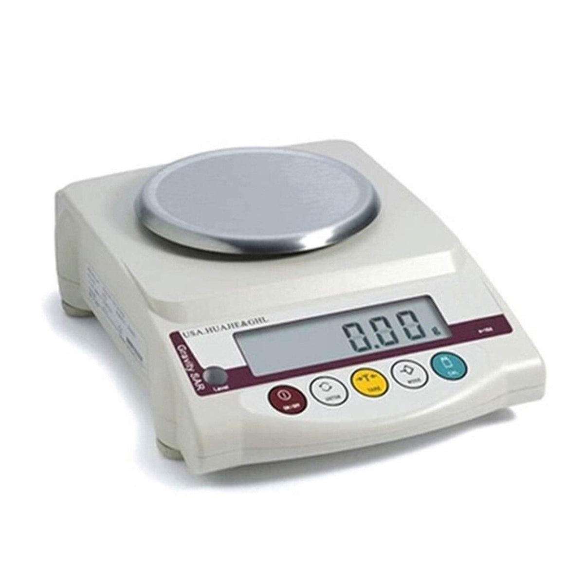 3Kg/0.01G Electronic Precise Analytical Jewelry Gold Diamond Scale Multi Functions LCD Electronic Balance for Chemical Mineralsteaching School Laboratory(White 600g/0.01g)