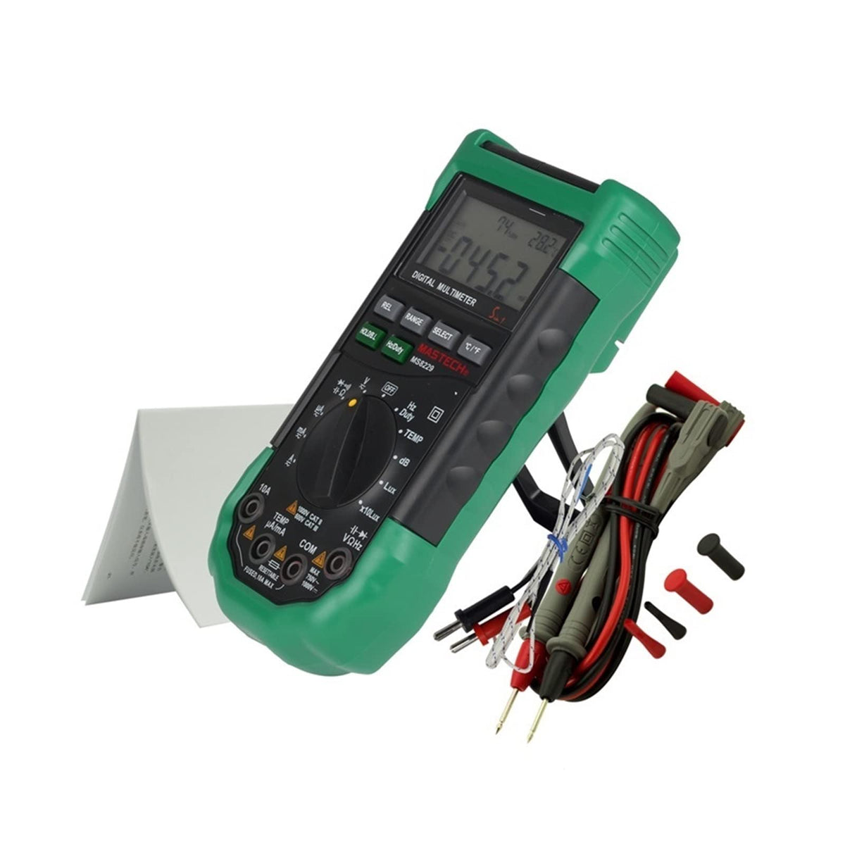 MS8229 5 In1 Auto Range Digital Multimeter Multifunction Sound Level Temperature Humidity Tester Meter Easy to Operate