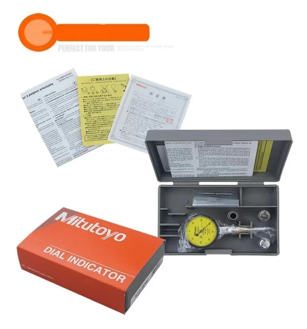 0-0.8mm 0.01mm Precision Dial Indicator Gauge Measurement