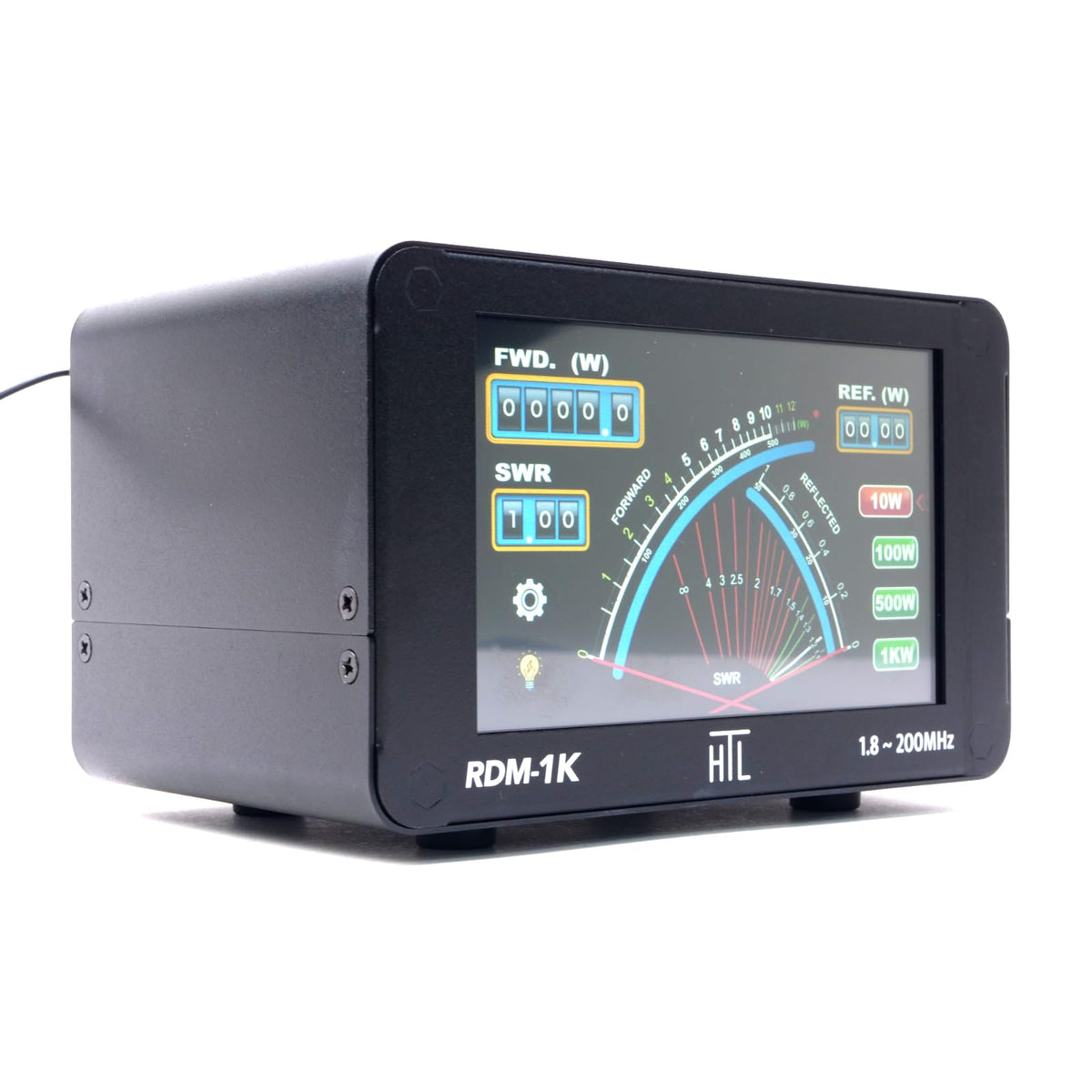 RDM-1K Digital Cross-Needle SWR and Power Meter, 1.8–200 MHz