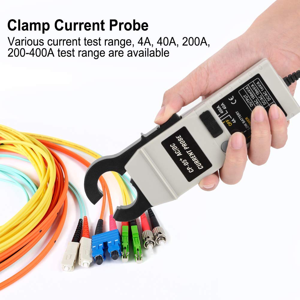 OWON CP-05+ AC/DC Current Clamp Meter Multimeter AC/DC Clamp Current Probe 200KHz 400A for Oscilloscope 4A, 40A, 200A, 200-400A Test Range with BNC Connector