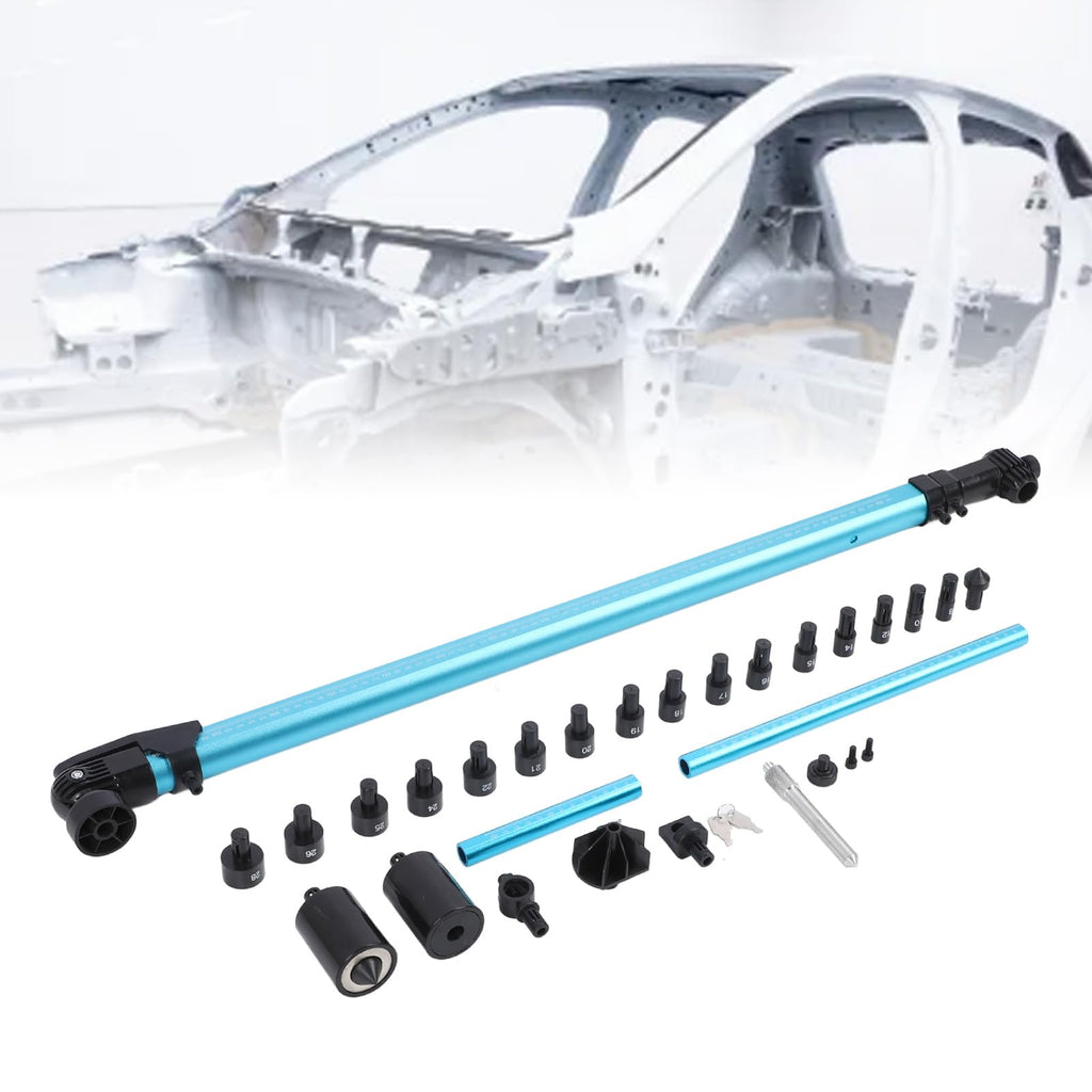 Acouto 2D Auto Body Measuring System High Accuracy Aviation Aluminum Auto Body Shop Frame Tram Gauge for Cars Dent Repair Tools