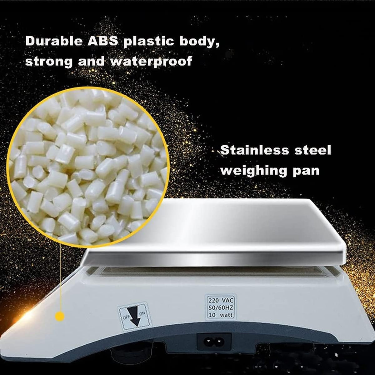 Digital Precision Electronic Scale, Precision Analytical Electronic Balance Jewelry Scale with LCD Display for Science/Industry/Gold (7.5kg/0.1g)