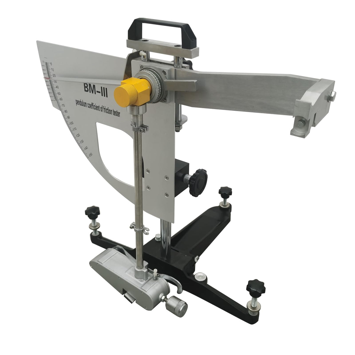 INTBUYING Portable Skid Resistance Tester Pendulum Friction Coefficient Measuring Instrument Pendulum Testing Tool