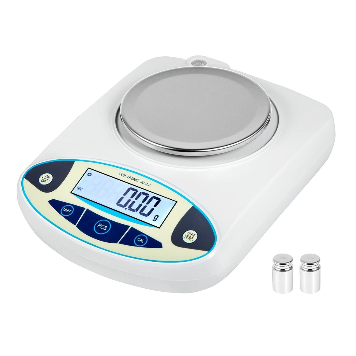 13pcs 3000g*0.01g/500g*0.01g High Precision Digital Scale Conversion Lab Analytical Balance High Precision(500g)