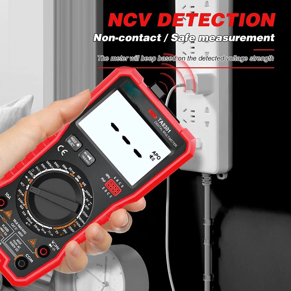 TA8301 Digital Multimeter Professional Tester True RMS Multifunctional Voiced Readings OHM NCV Voltage Meter