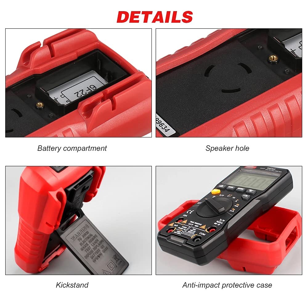 TA8301 Digital Multimeter Professional Tester True RMS Multifunctional Voiced Readings OHM NCV Voltage Meter