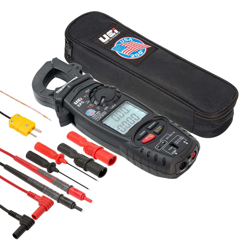 UEi EPCCOMBO TRMS AC Clamp Meter with ATTPC4 Pipe Clamp