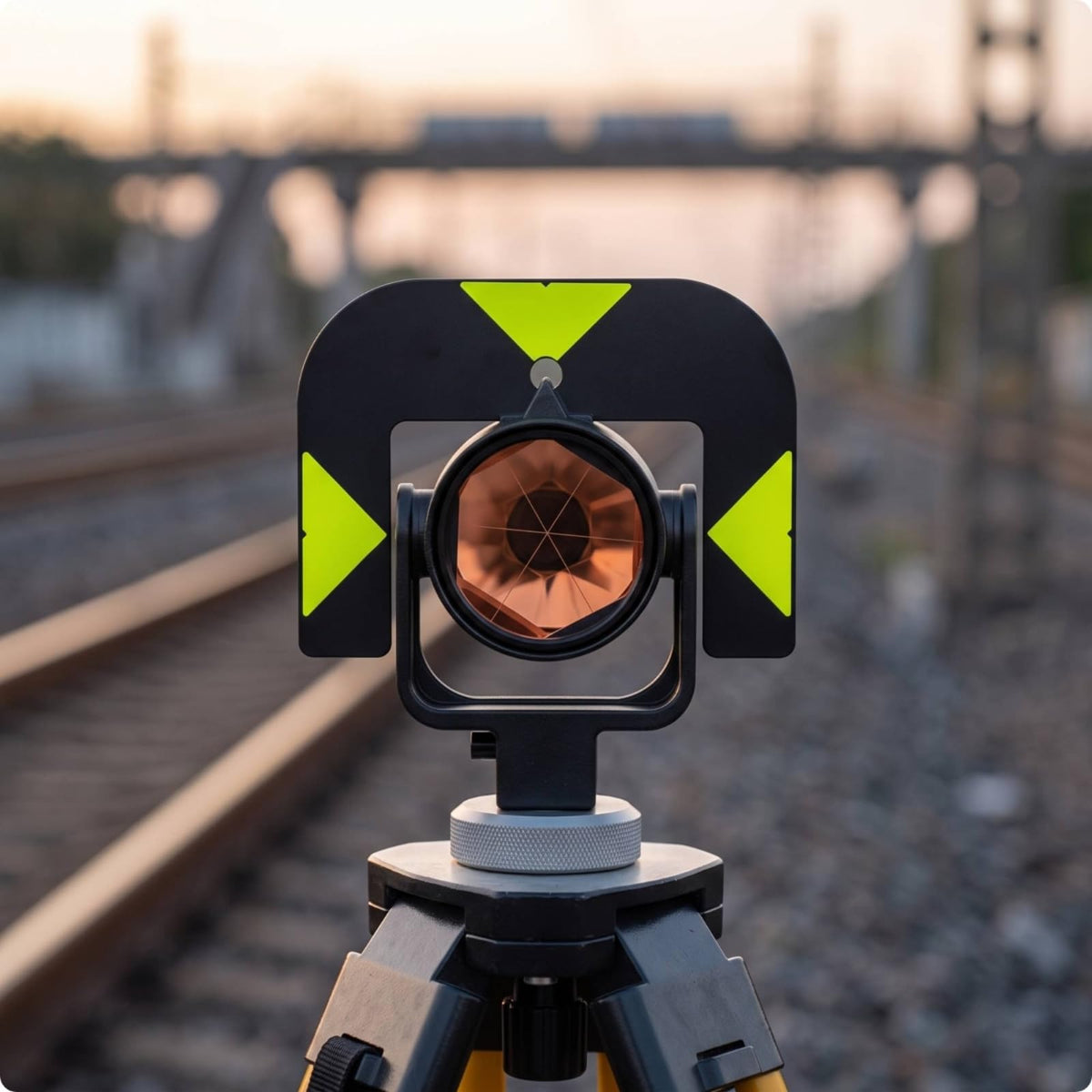 Survey with Optical Glass Lens and Lower Mounting for Railway Measurement and Precision Surveying Applications, Blue Film
