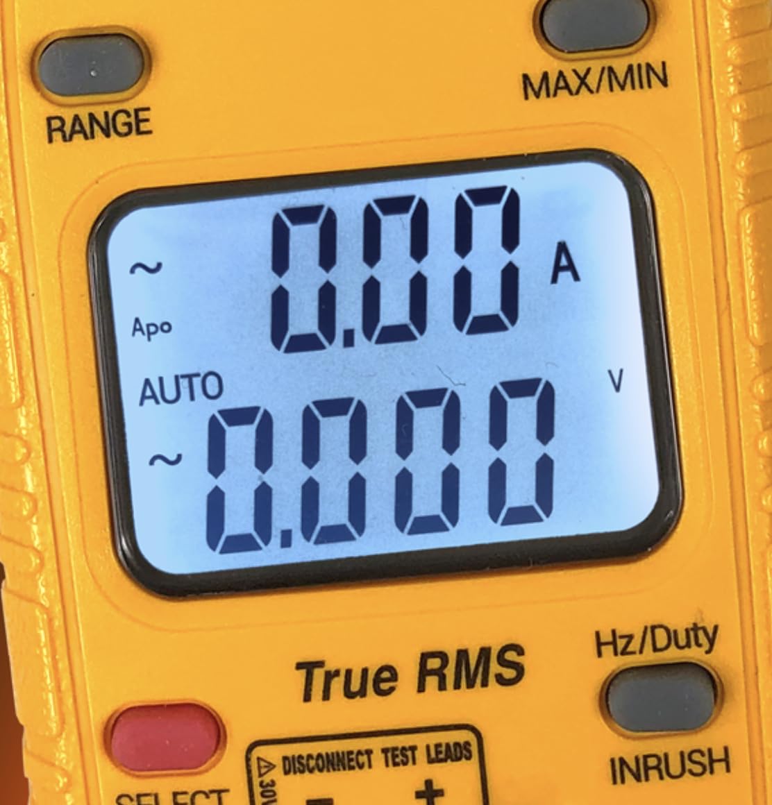 UEi Test Instruments DL579 600A AC/DC Dual Display TRMS-Clamp Multimeter with Temperature & Capacitance, 750/1000V AC/DC, Microamps, Continuity, Diode Test, Frequency/Duty Cycle, Low Z