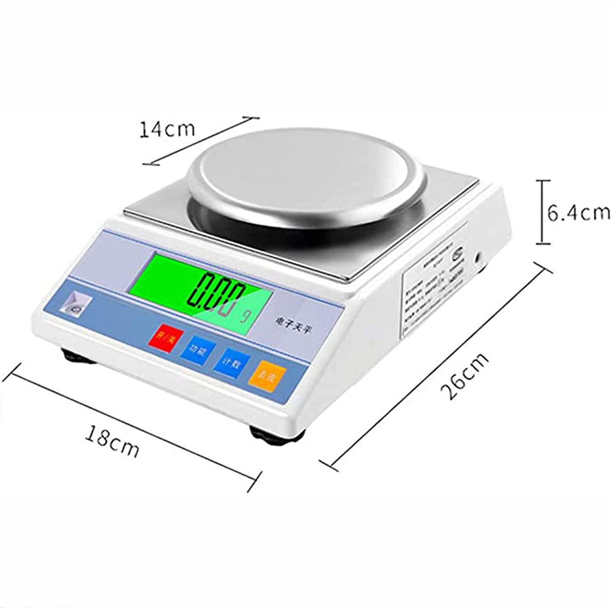 Analytical Balance High Precision Scale Accurate Digtal Laboratory Lab Electronic Commerical Counting Kitchen Scales Jewelry Weighing,2000g/.01 (2000g/.01)
