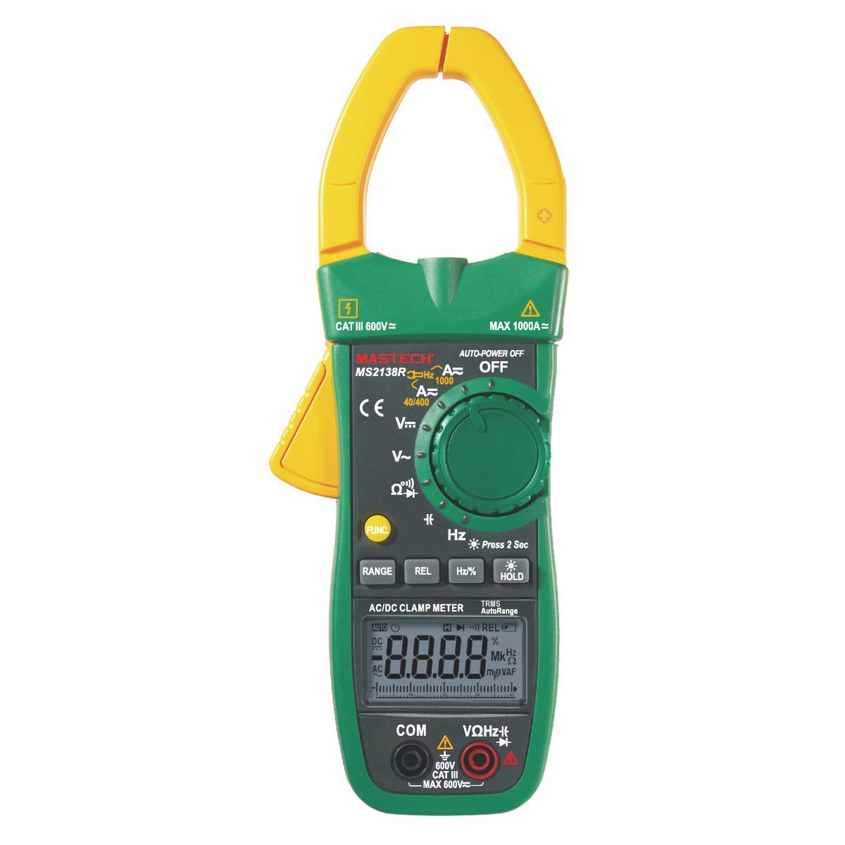 4000 Counts Digital AC DC Clamp Meter Multimeter Voltage Current Capacitance Resistance Tester