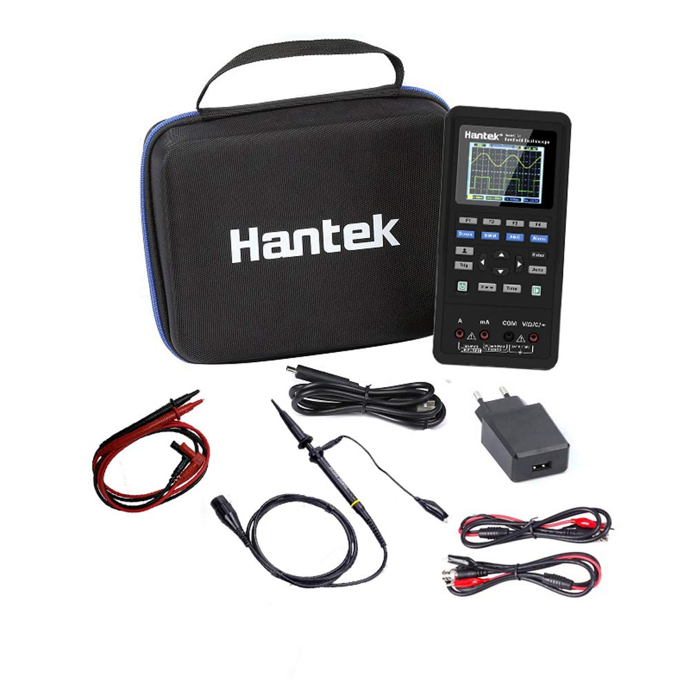 Hantek 2D42 3in1 Digital Oscilloscope Waveform Generator Multimeter USB Portable 2 Channels 40MHz 250MSa/s Multifunction Tester