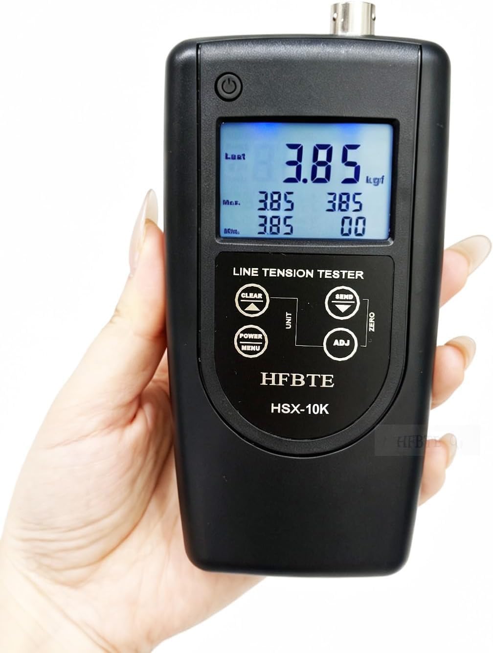 Digital Line Tension Tester Meter Gauge with 3 Measurement Unit Kgf N Lbf 0~10.0kgf 0~98N 0~22Lbf Range