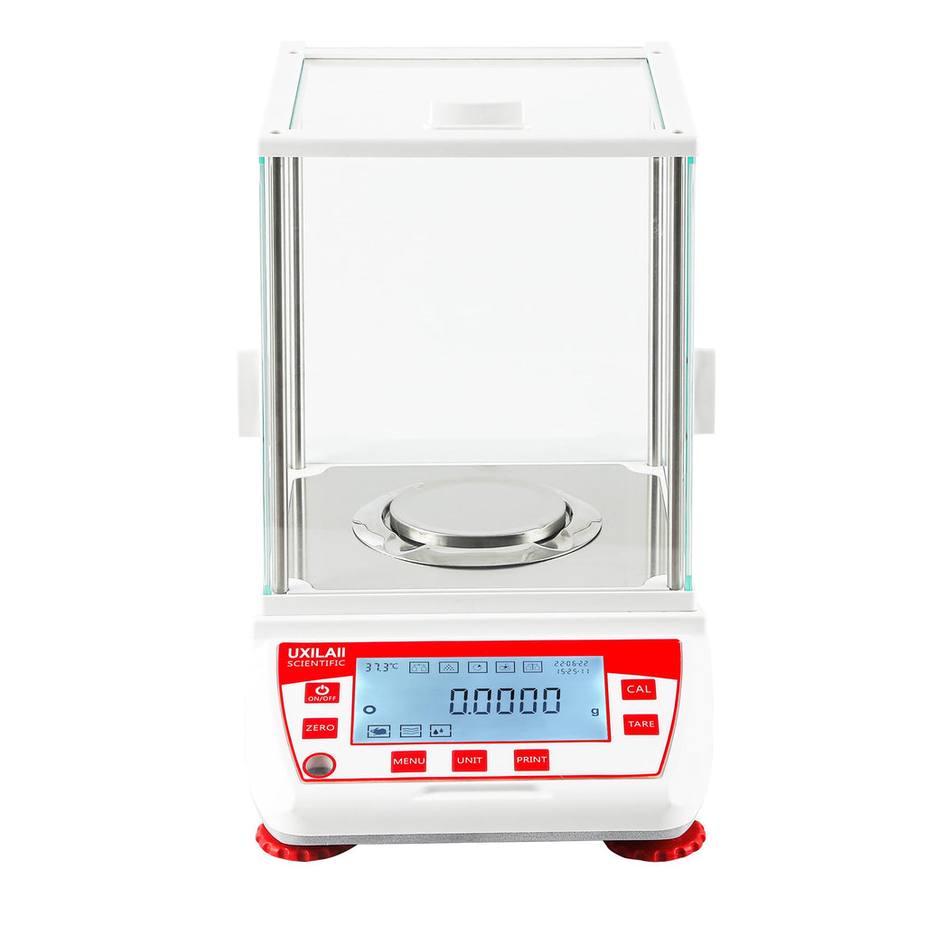 UXILAII Analytical Balance GN Unit Lab Scale Glass Windshield 220g 0.1mg