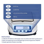 Analytical Balance, Precision Balance Lab Scale Analytical Balance Digital Weight Scales RS232C Interface Connect Printer Computer 5kg 0.01g Grams(5000g-0.01g Balance)