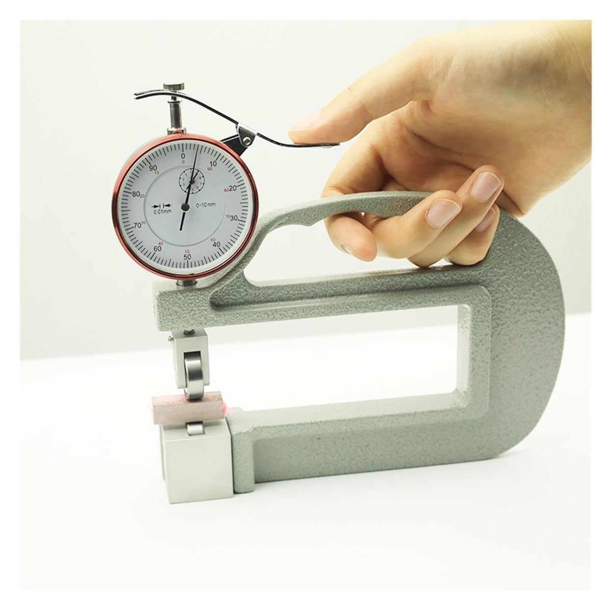 0‑10mm Mechanical Dial Thickness Gauge for Sheet Material Measuring