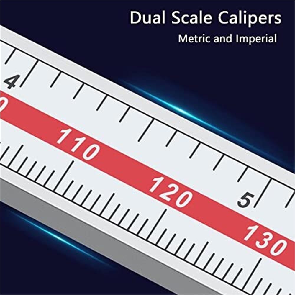Stainless Steel Vernier Calipers with LCD Display, Used for Measuring the Center Distance of Round Holes