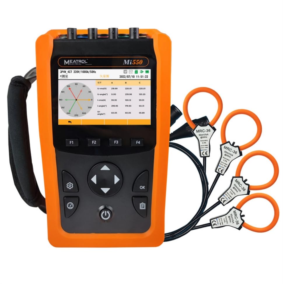 Handheld Multifunction Meter Uninterrupted Current and Voltage Measurement BESS Energy Storage Project Mi550 +NRC150（Measurement Range 10A-3000A, Inner Diameter 150mm）