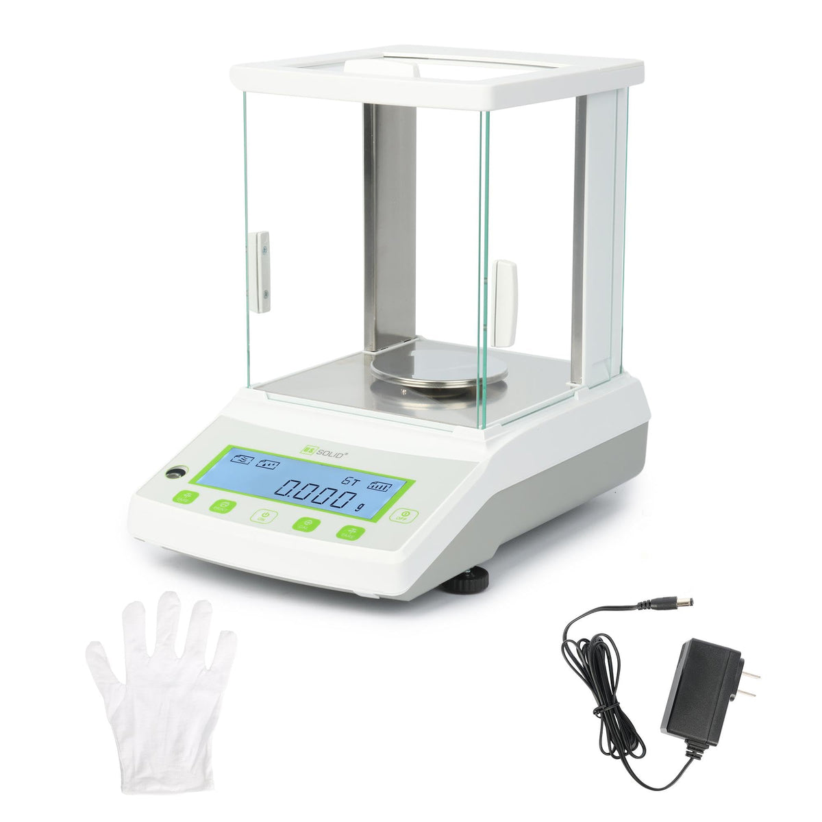 U.S. Solid Precision Lab Scale 1mg - 1000g x 0.001g, RS232 Interface, Glass Windshield, Density Determination, for Laboratory Use