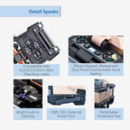 Fiber Optic Fusion Splicer 4.3" Touch Screen, 6800mAh All-Day Battery 220 Cycles, Dual-Direction 7s Splice, SM/MM/DS Fiber Splicing Machine Kit for FTTH Field Engineers