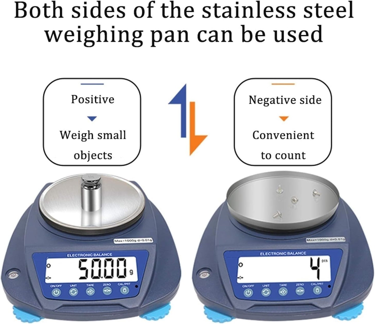 Digital Scale Analytical Balance 0.01g Accurate Electronic Scale for Laboratory Jewellery Shop Large Weighing Plates(600g)