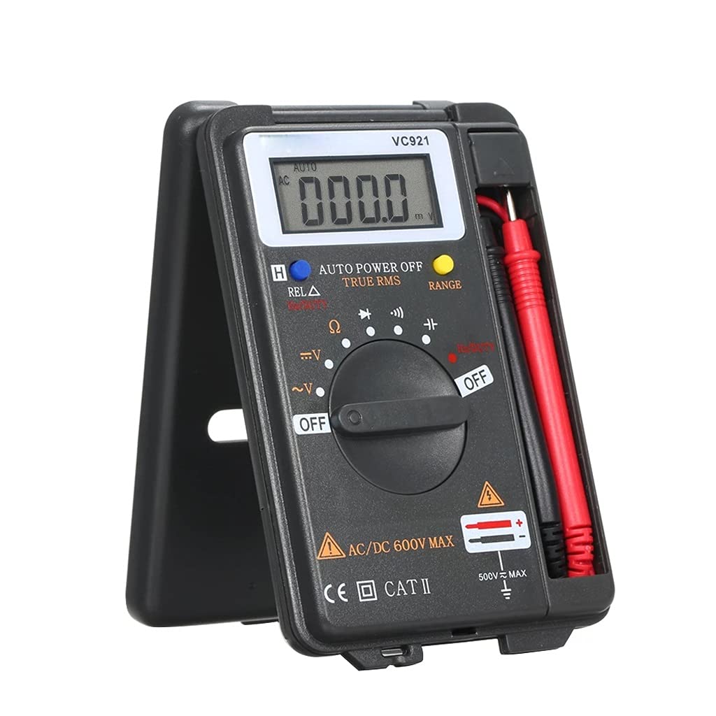 VC921 Handheld Digital Multimeter Multifunction Mini Multi Esr Meter AC/DC Voltage Transistor Tester Ammeter Temperature Sensor