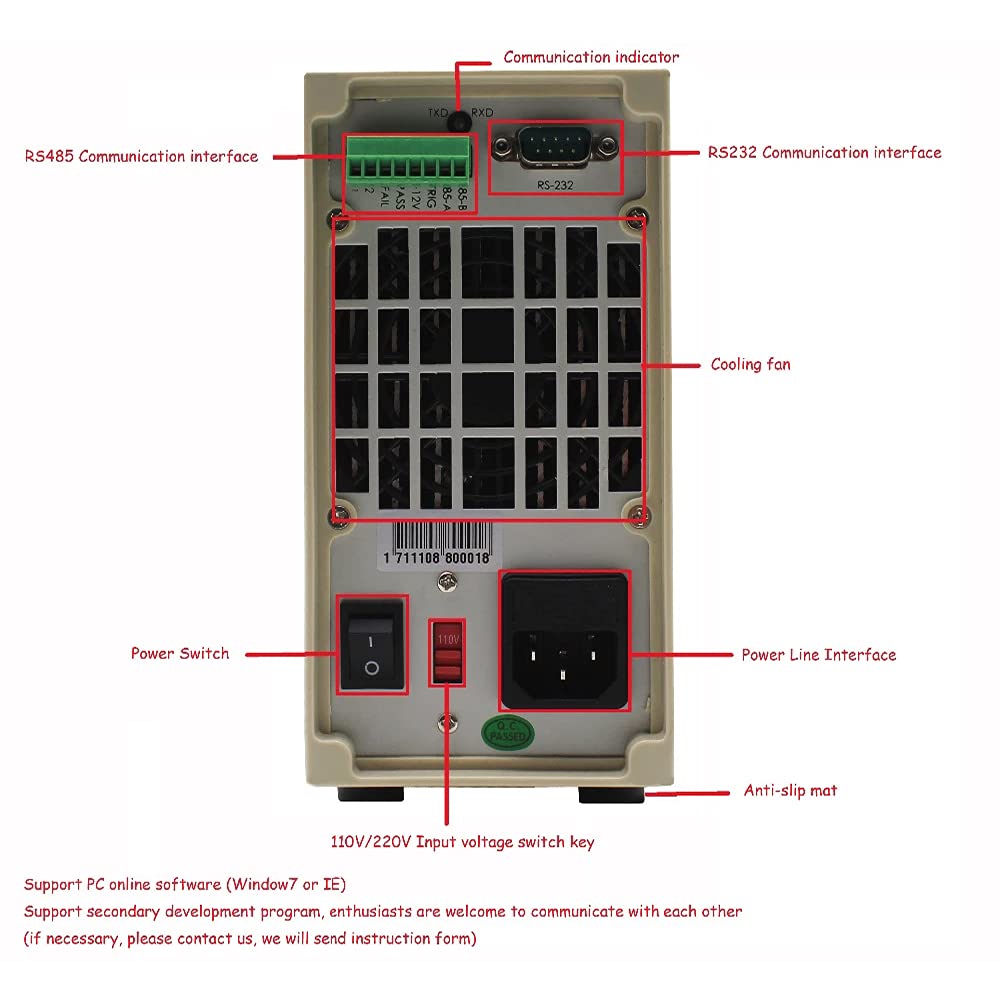 KP184 DC Electronic Load Battery Capacity Tester Internal Resistance Tester Power Tester MODBUS RS485/232 400W 150V 40A
