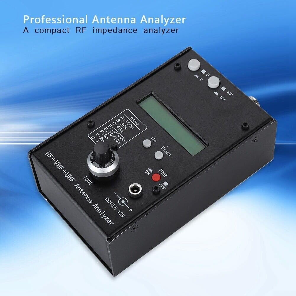 Advanced AW07A Antenna Analyzer RF Impedance Analyzer VSWR Meter LC Meter for Frequency Counter Compact Handheld Device for Ham Radio Testing and Field Setup