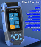 Mini-Pro 1610nm SM OTDR Mulit-Function Tester can On-line Live Test Built in OPM/OLS / RJ45 Test/VFL Test Rang 5m-60Km Dynamic Range 22dB Connector UPC (YD-3000-1610-UPC)
