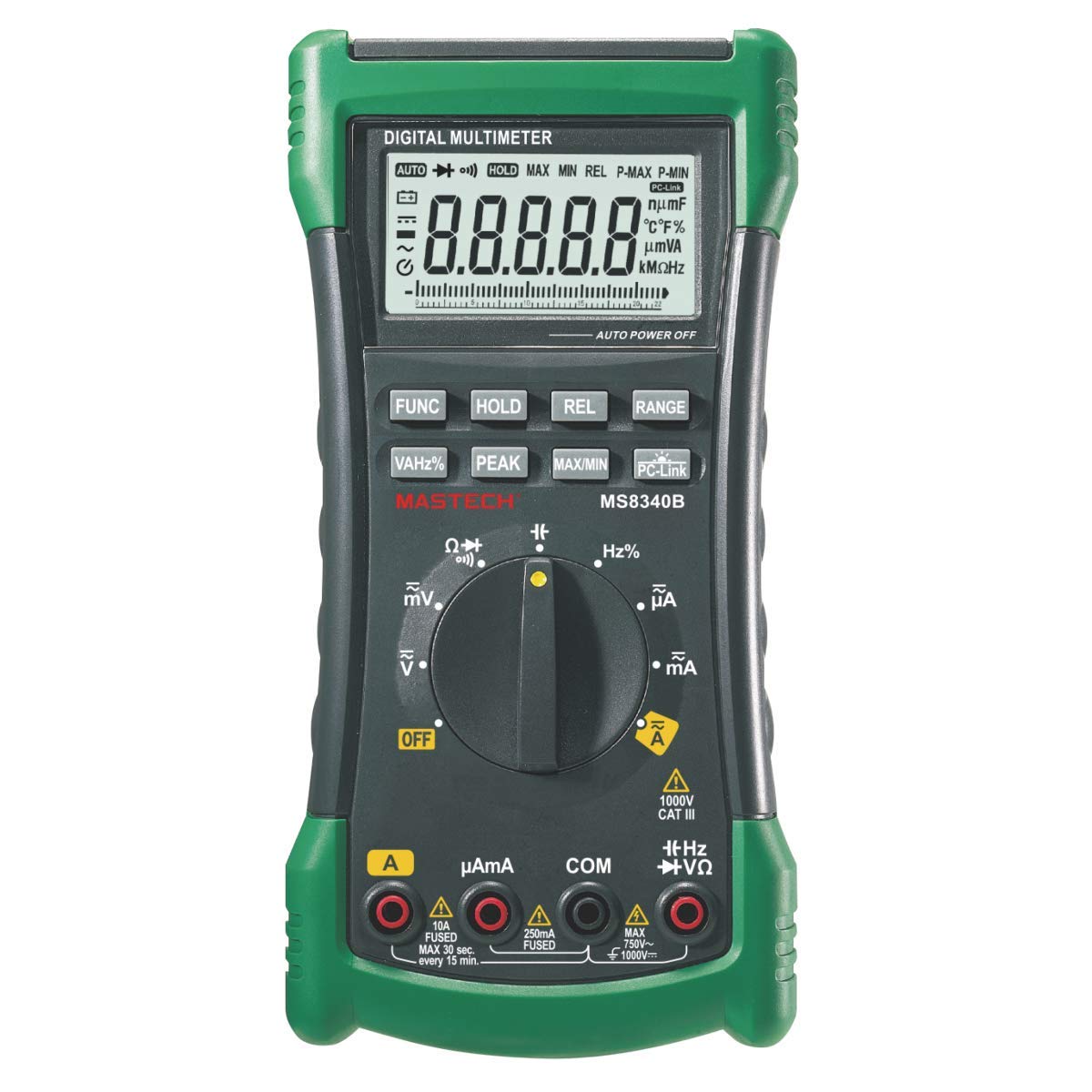Auto Range True-RMS Digital Multimeter DMM Capacitance, Frequency Test, USB Interface Meter Testers
