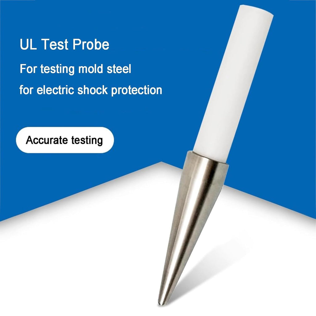UL Test Finger, Unjointed Test Probe, Electrical Safety Test Probe, with Polyethylene Handle, Electric Shock Protection, for Electrical, Industrial, Scientific