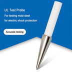 UL Test Finger, Unjointed Test Probe, Electrical Safety Test Probe, with Polyethylene Handle, Electric Shock Protection, for Electrical, Industrial, Scientific