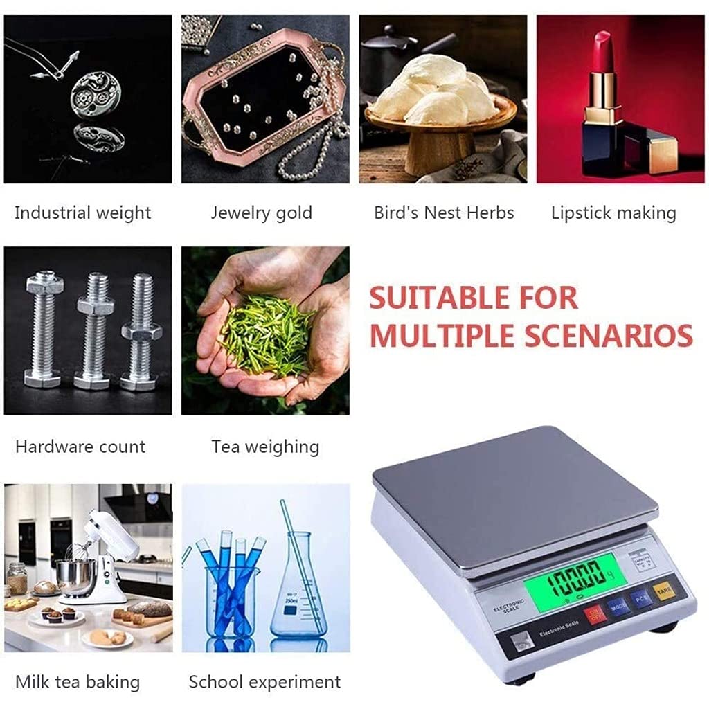 WANGLIN Analytical Balance Precision Digital Scale Lab Digital Analytical Balance 1g/ 0.1g/ 0.01g Kitchen Jewelry Scale Gram Scale Rechargeable,3kg/0.1g,3kg/0.1g
