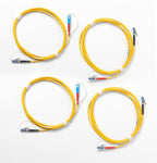 Fluke Networks Single-Mode Test Reference Cord kit (2 m) for Testing 9 µm LC terminated fibers (2 SC/Metal LC, 2 Metal LC/Metal LC)
