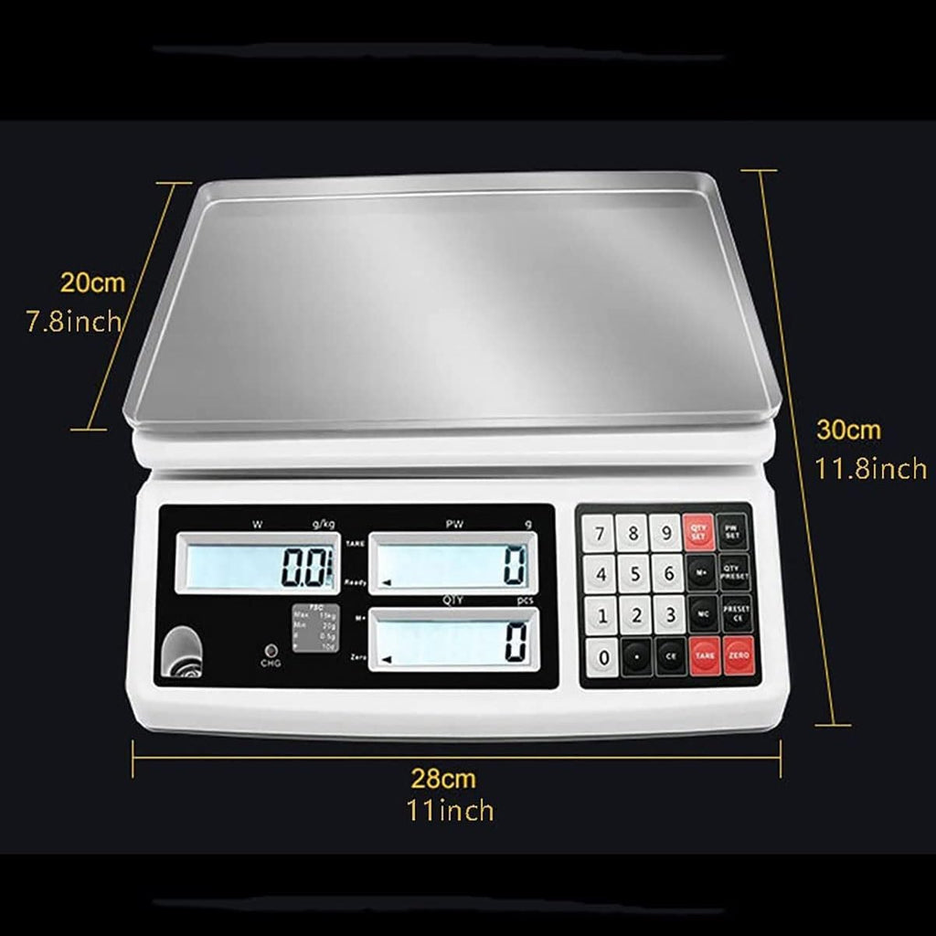 30kg/0.5g Digital Precision Accurate Electronic Scale, 0.01g Precision Analytical Electronic Balance Jewelry Scales, with LCD Display, for Scientific/Industrial/Gold (3kg/0.05g)