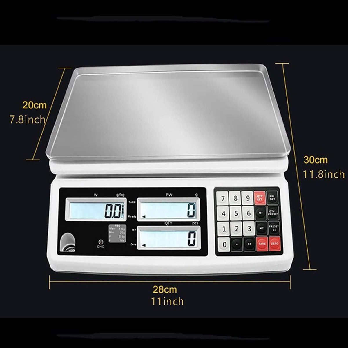 30kg/0.5g Digital Precision Accurate Electronic Scale, 0.01g Precision Analytical Electronic Balance Jewelry Scales, with LCD Display, for Scientific/Industrial/Gold (3kg/0.05g)