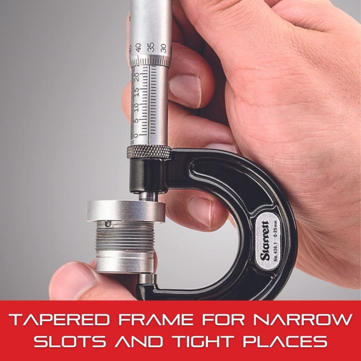 Starrett Digital Micrometer, 2-3" Range, .0001" Graduation