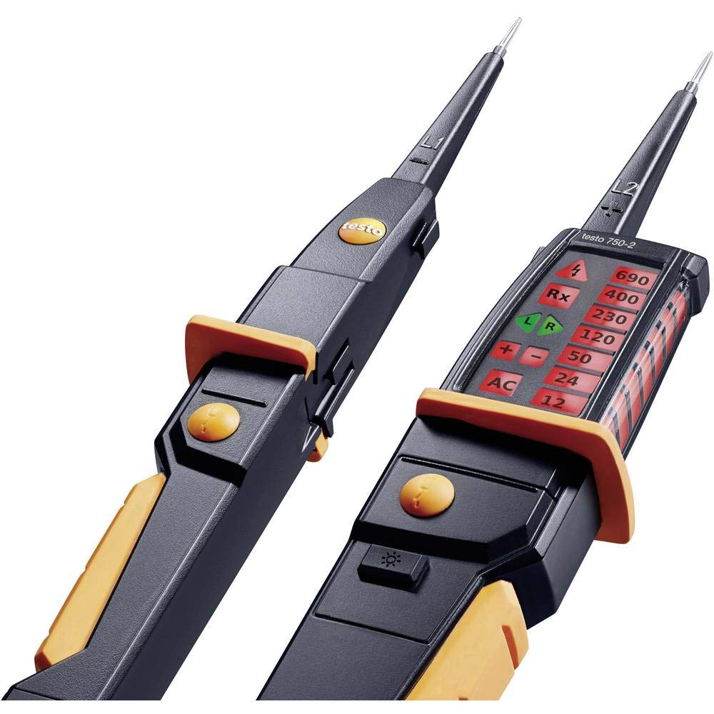 Testo 750-3 (0590 7503) Voltage Tester w/ 3-Digit LCD, GFCI Testing
