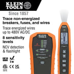 Klein Tools ET600 Multimeter, Megohmmeter Insulation Tester, 4000 Ohms Resistance, 125V/250V/500V/1000V, Auto-Ranging TRMS Multimeter & ET450 Advanced Circuit Breaker Finder and Wire Tracer Kit