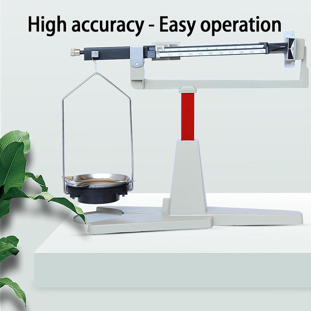 4 Rulers Beam Balance Scale, Precision Mechanical Beam Balance Scale, Weighing Range 0.01g-311g, with Magnetic Damping, 15cm Pallet, for Classroom, Science Education