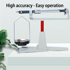4 Rulers Beam Balance Scale, Precision Mechanical Beam Balance Scale, Weighing Range 0.01g-311g, with Magnetic Damping, 15cm Pallet, for Classroom, Science Education