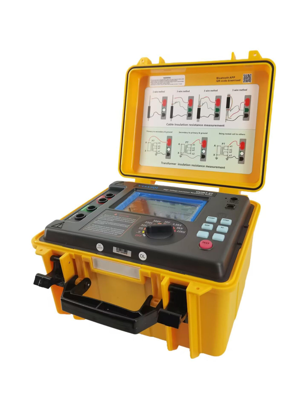 High Voltage Insulation Resistance Tester Insulation Resistance Tester Kit 10 Teraohms Resistance with 10kV Voltage for Cable Motor Generator Insulation Resistance Testing