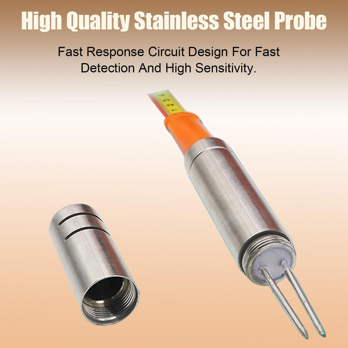 Well Water Depth Gauge with Stainless Steel Probe, 10-300m Measurement Range, Peak Display, Ideal for Shallow Wells & Deep Boreholes, Accurate Water Level Measurement Tool