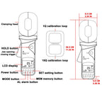 Amp Clamp Meter with Ground Resistance Tester, 0.01Ω–1200Ω Range, 0.01mA–20A Detection, Handheld Clamp for Industrial Electrical Testing, Facility Maintenance and Power Grid Equipment Surveys