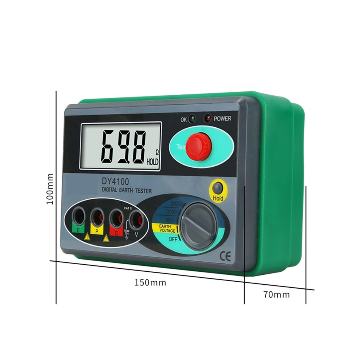 Resistance Tester Insulation Earth Ohm Digital Megohmmeter Meter