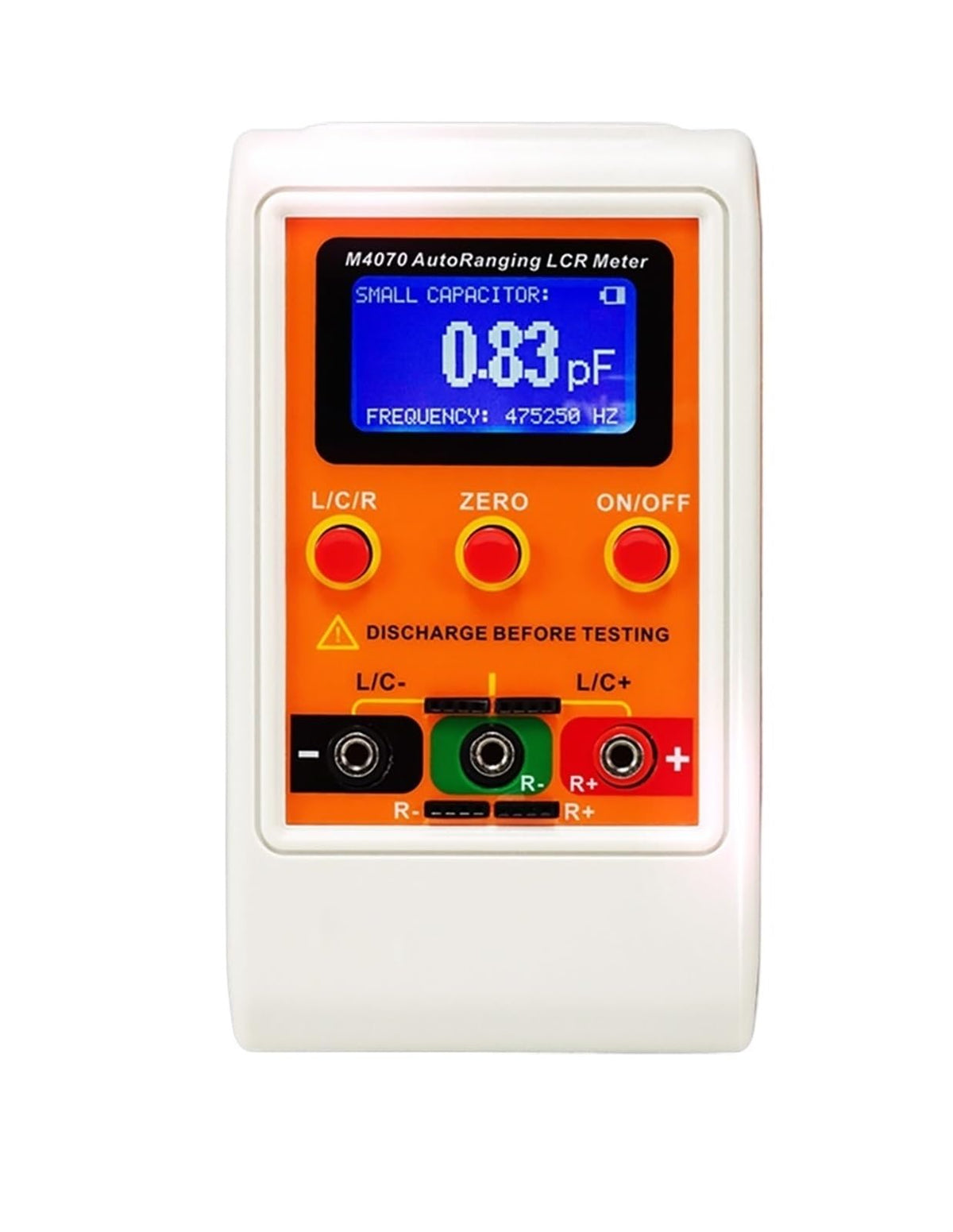 LCR Meters AutoRanging Bridge Meter LCD Rechargeable Digital Capacitance Inductance Large Range100H 100mF 20MR M4070